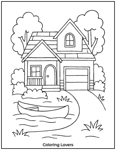 A charming suburban home with a welcoming front porch and a neat driveway. Perfect for a cozy family evening!