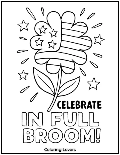 A flower shaped like the flag celebrates in full bloom.