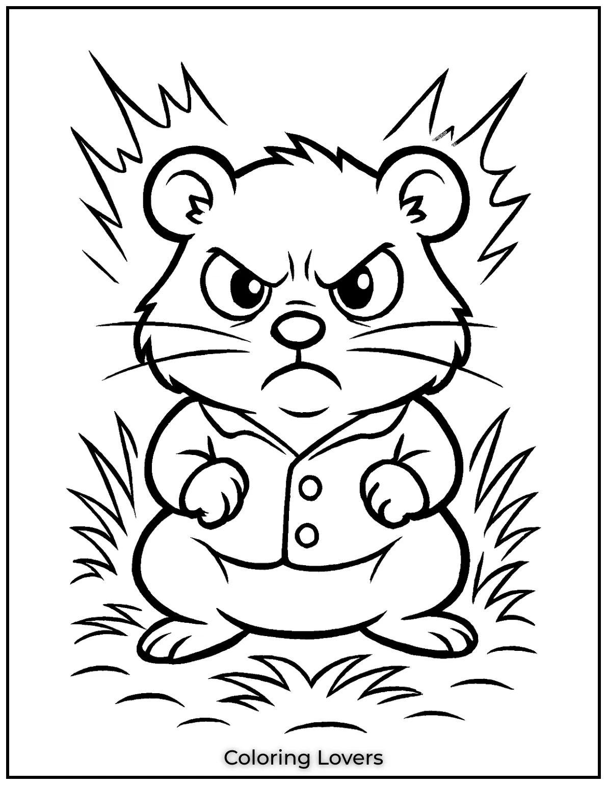 Bold Aggressive Hamster