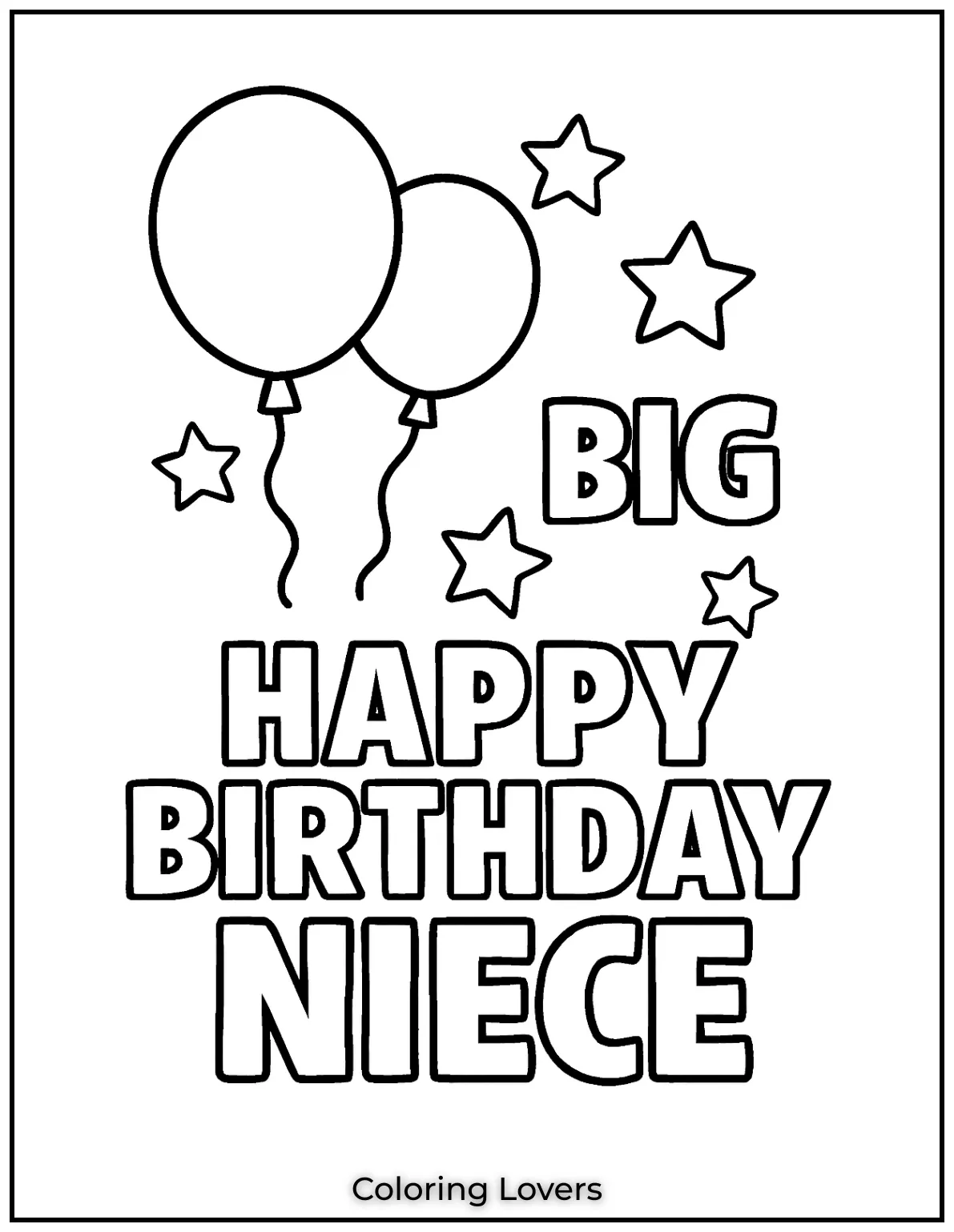 Free fun printable birthday present and party hat for your nieces celebration