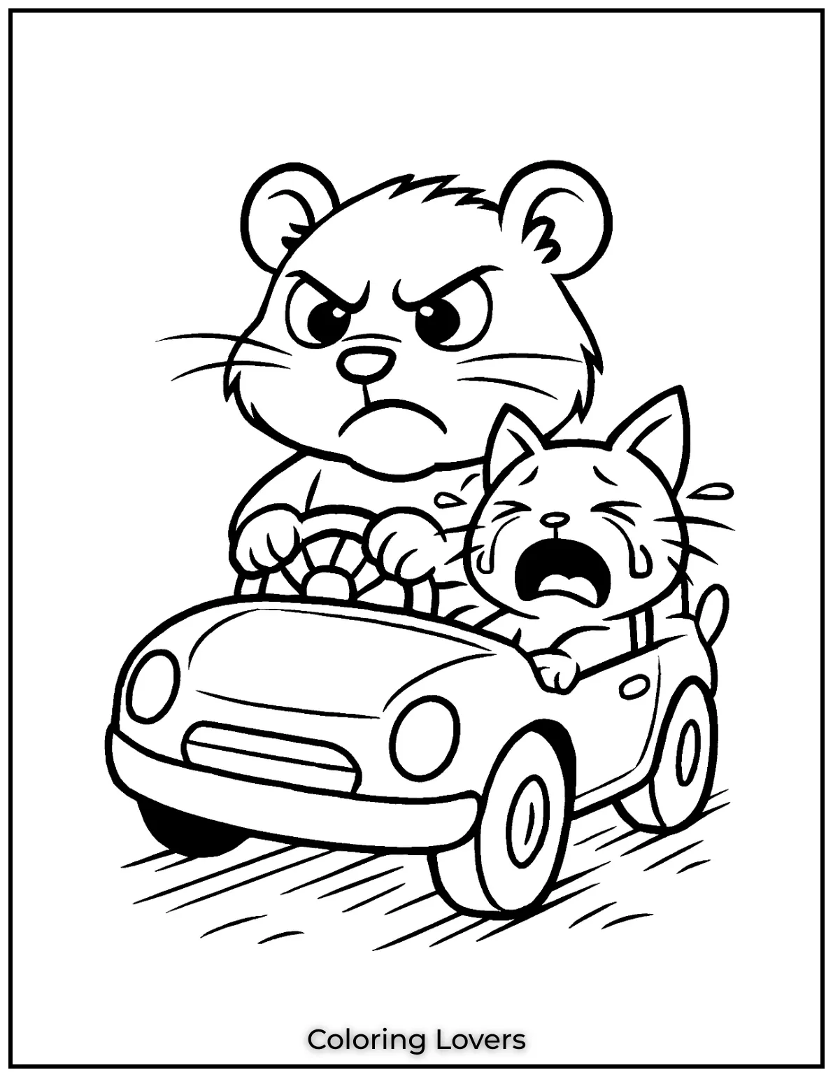 Hamster Cat Contrast