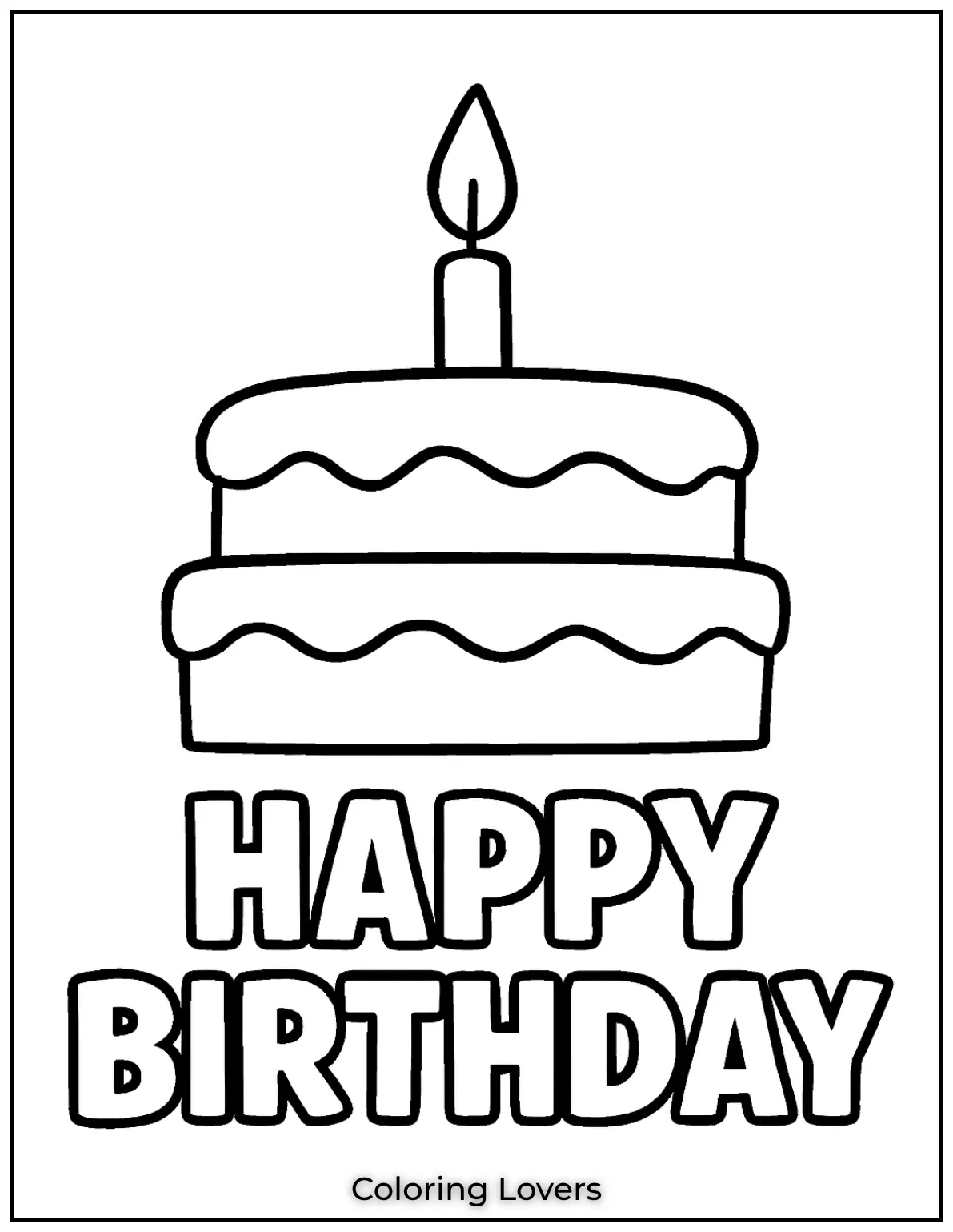 Here is a sweet birthday cake with a burning candle on top