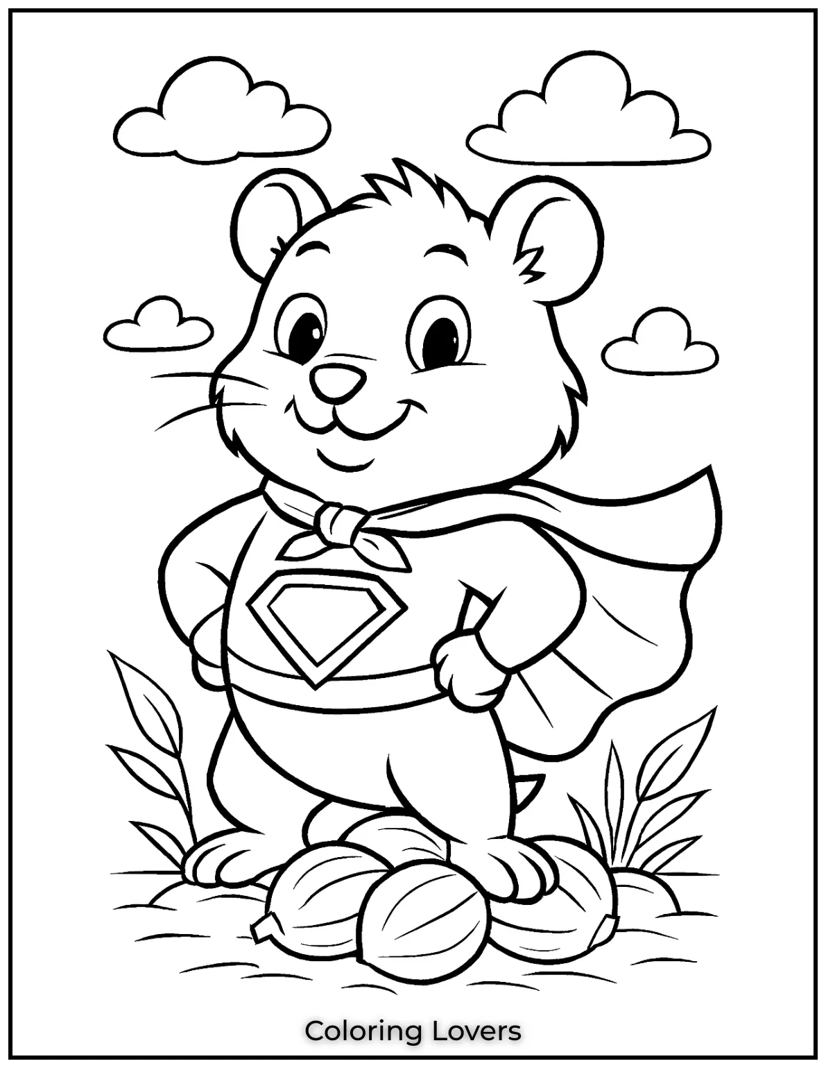 Heres our superhero hamster cape flying in the wind. I love the confident stance I gave him ready to save the day