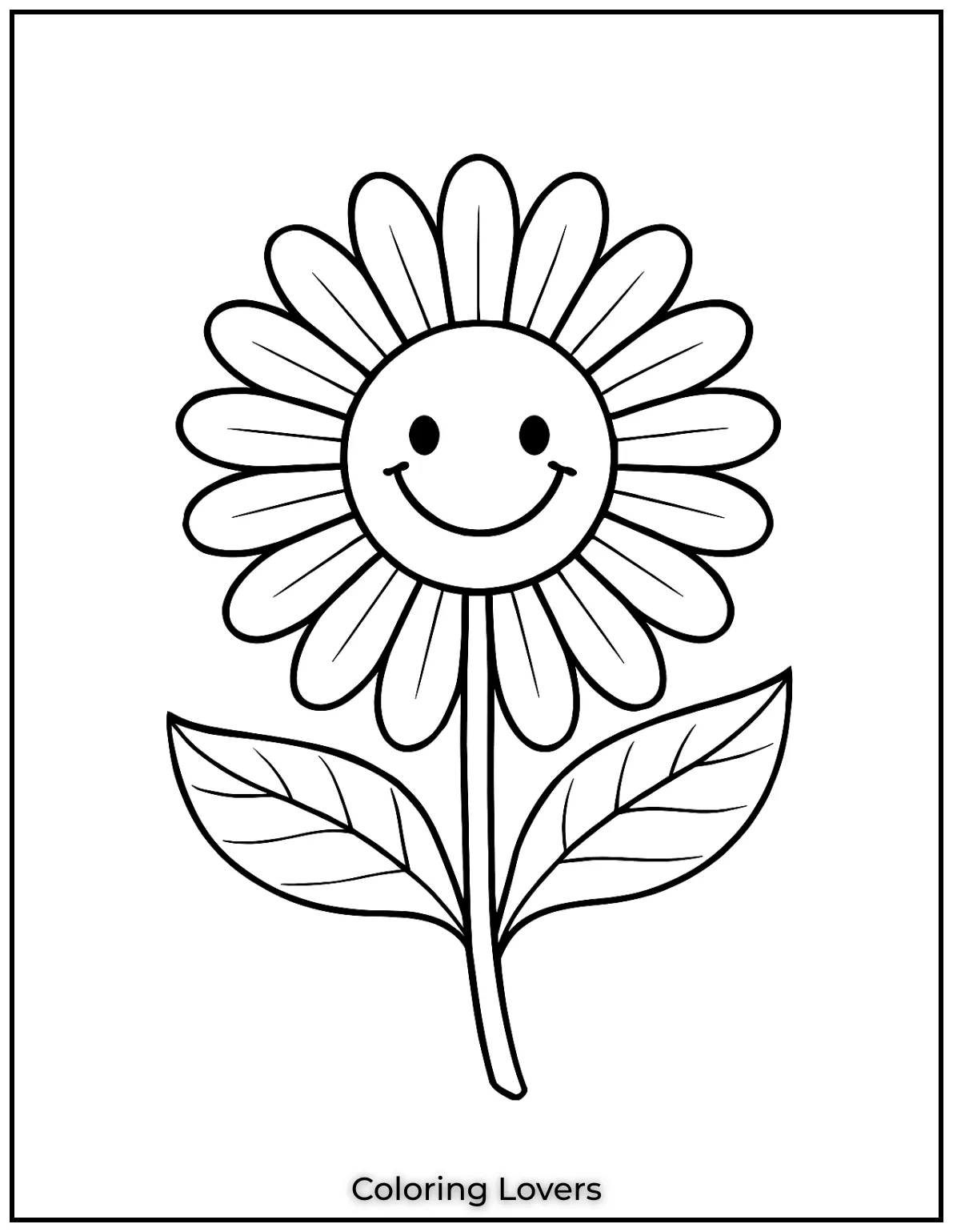 I created this smiling daisy to remind kids to always keep smiling!