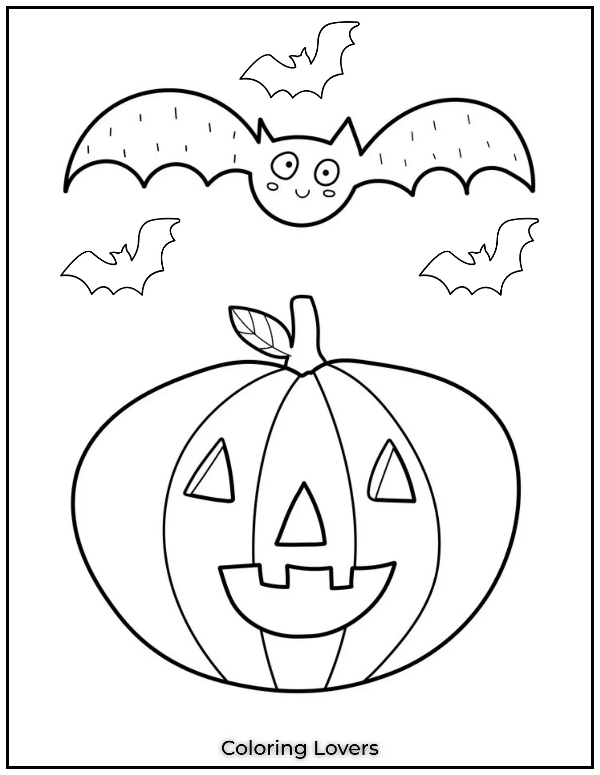 This cute pumpkin and its tiny bat friend light up the night sky