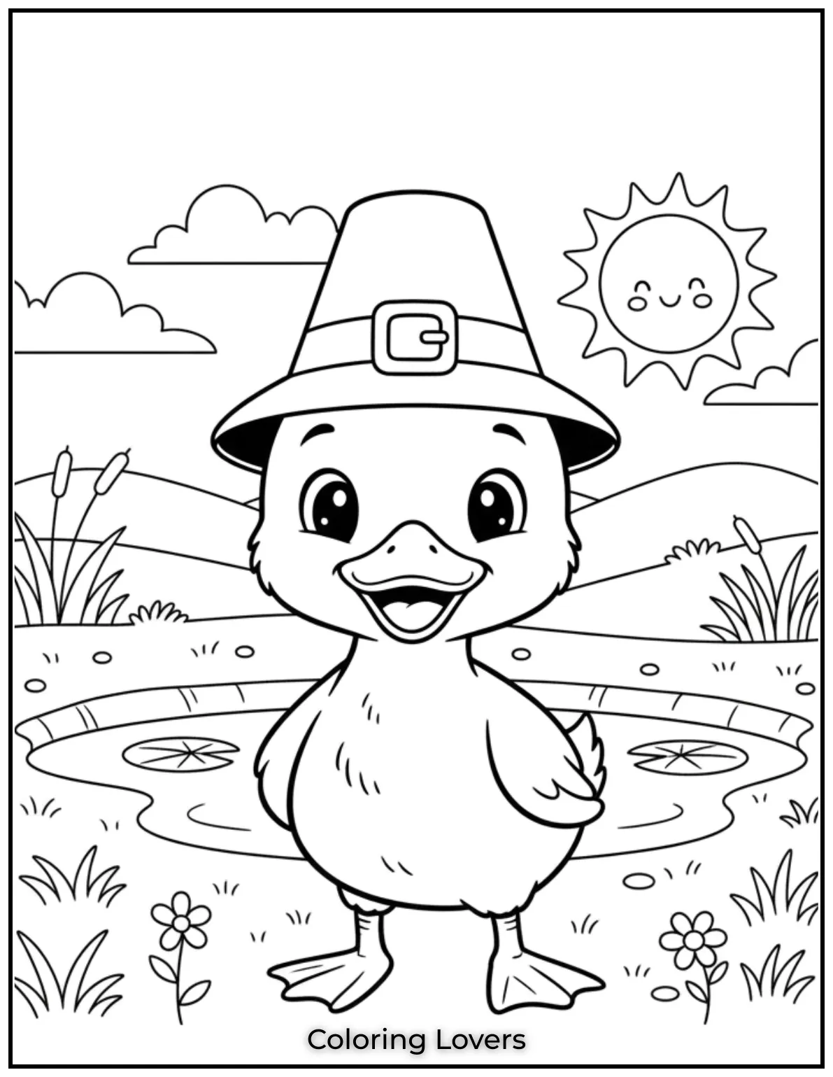 Duck Coloring Pages That Kids Like the Most 19 This friendly duck is ready for some colors. Kids will love adding life to this cute standing duckling