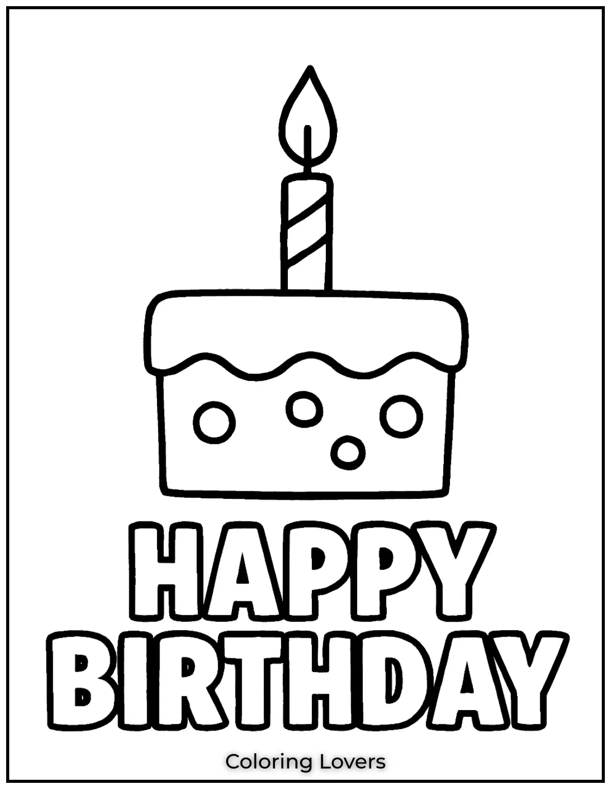 This little cake with a tall candle is perfect for celebrating in style