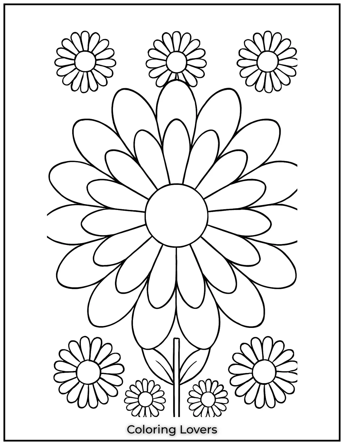 This simple daisy mandala brings a touch of calmness and creativity.