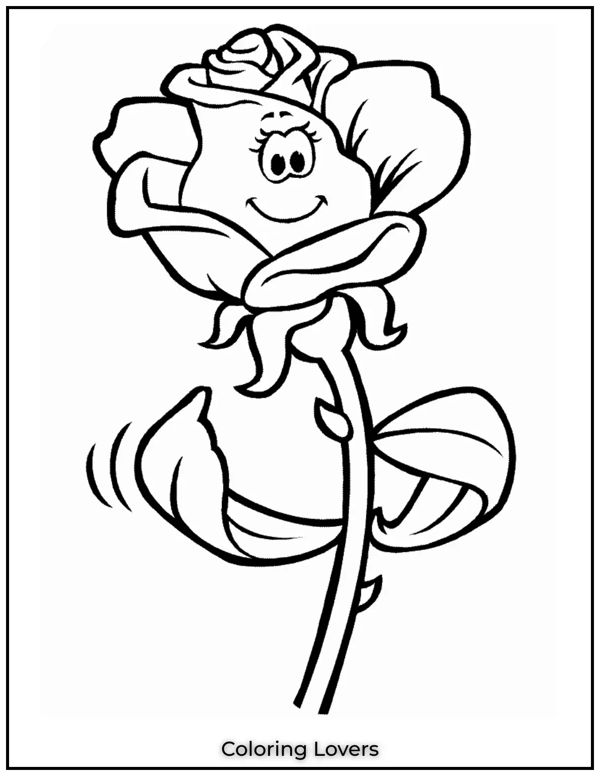 This smiling rose with big eyes brings a cheerful touch 1