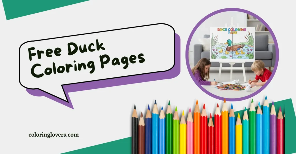 Duck Coloring Pages That Kids Like the Most 2 Duck Coloring Pages