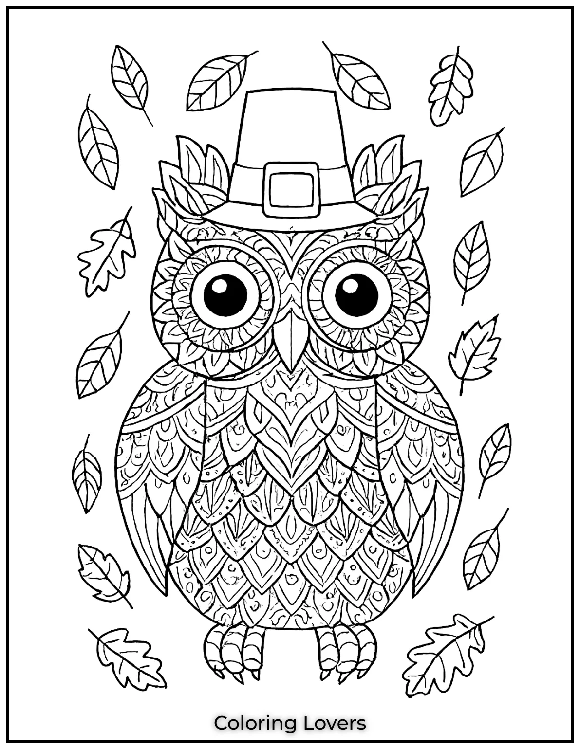 Superior Owl Coloring Pages for Kids who love Coloring! 27 I loved adding all these intricate patterns to this owl. Its a perfect choice for anyone who enjoys detailed and creative coloring