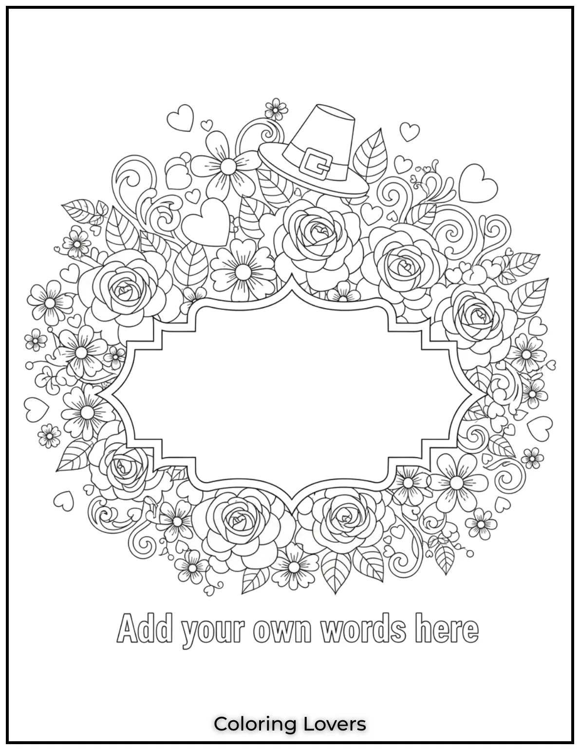 Cute Valentine’s Day Coloring Pages to Color and Enjoy 42 Roses hearts and delicate patterns create a beautiful Valentines design. Add your own words to make this card a heartfelt treasure