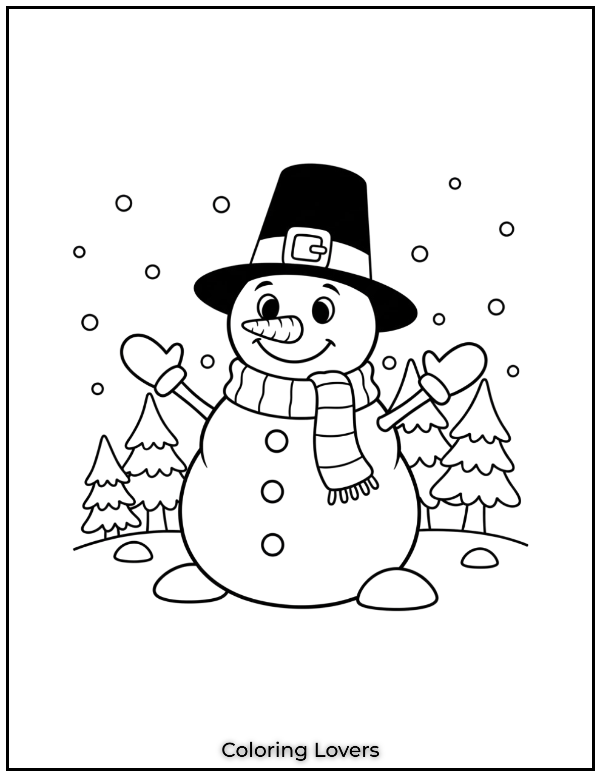 Free Printable Christmas Tree Coloring Pages 15 There’s something about a smiling snowman that just makes winter feel magical.