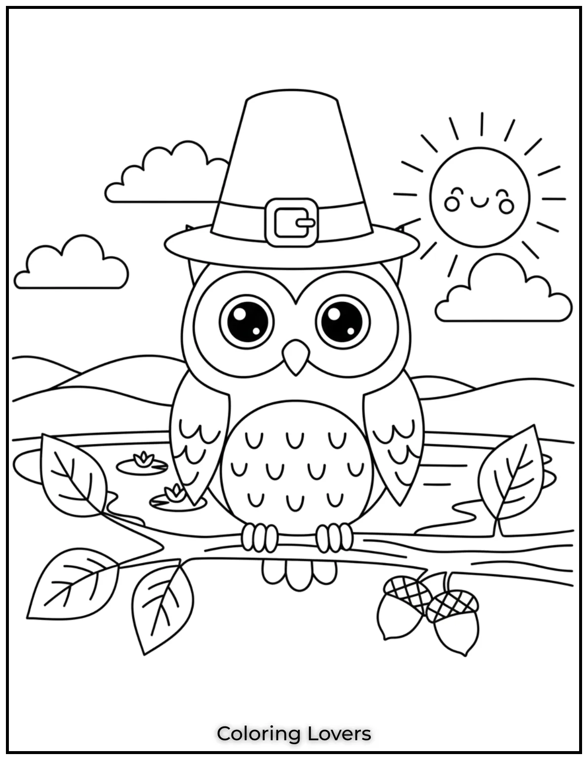 Superior Owl Coloring Pages for Kids who love Coloring! 8 This lifelike owl is perfect for kids who love nature. Owl coloring pages like this bring wildlife into their imaginations