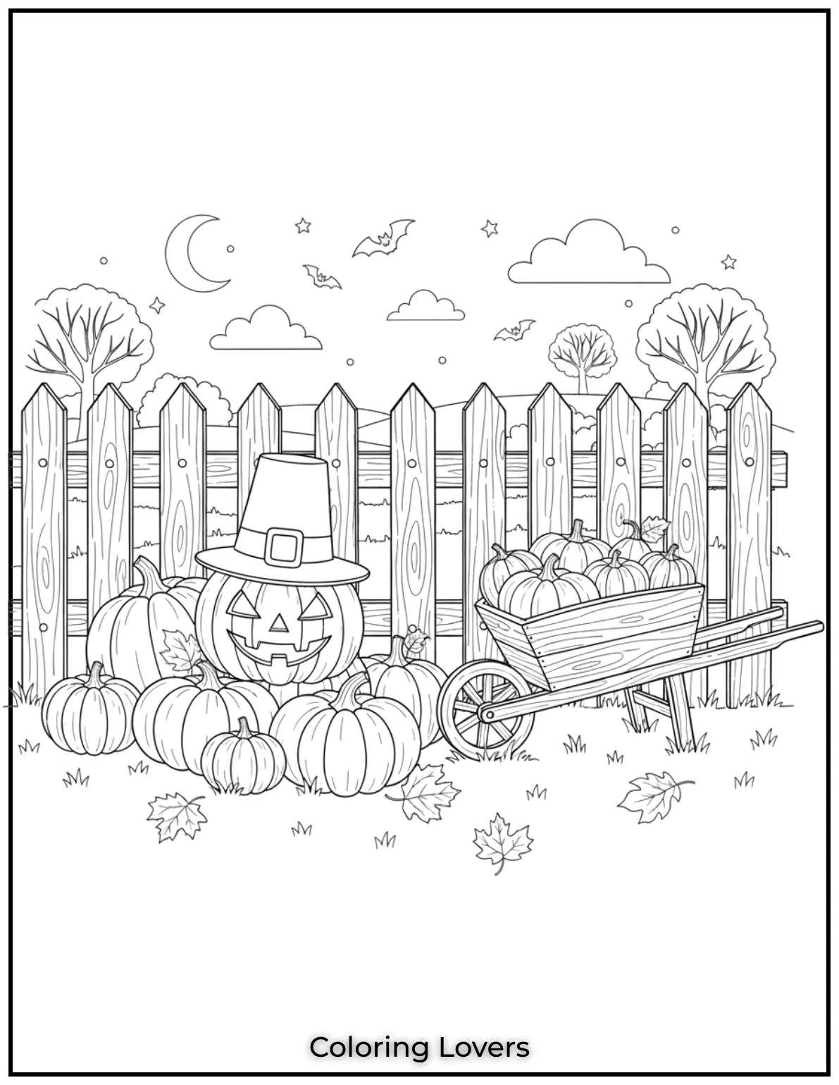 I loved arranging these pumpkins by the picket fence with a wheelbarrow for a harvest ready feel. This simple scene captures the charm of autumn