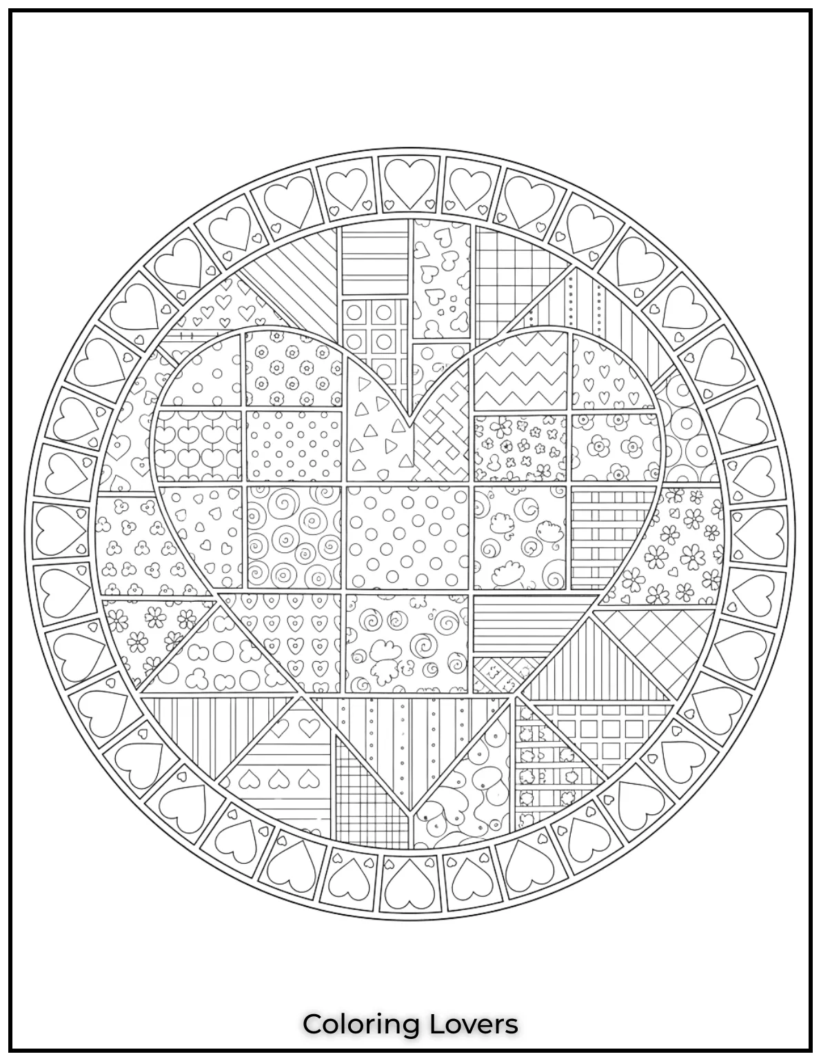 Love truly is made of many pieces and this patchwork heart says it all. Every piece of this printable has its own little story