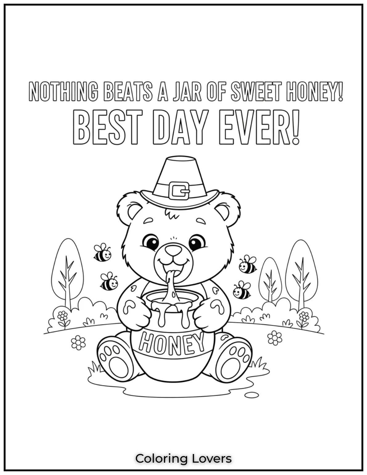 Nothing beats a jar of sweet honey This cute baby bear is having the best day ever just like Winnie the Pooh