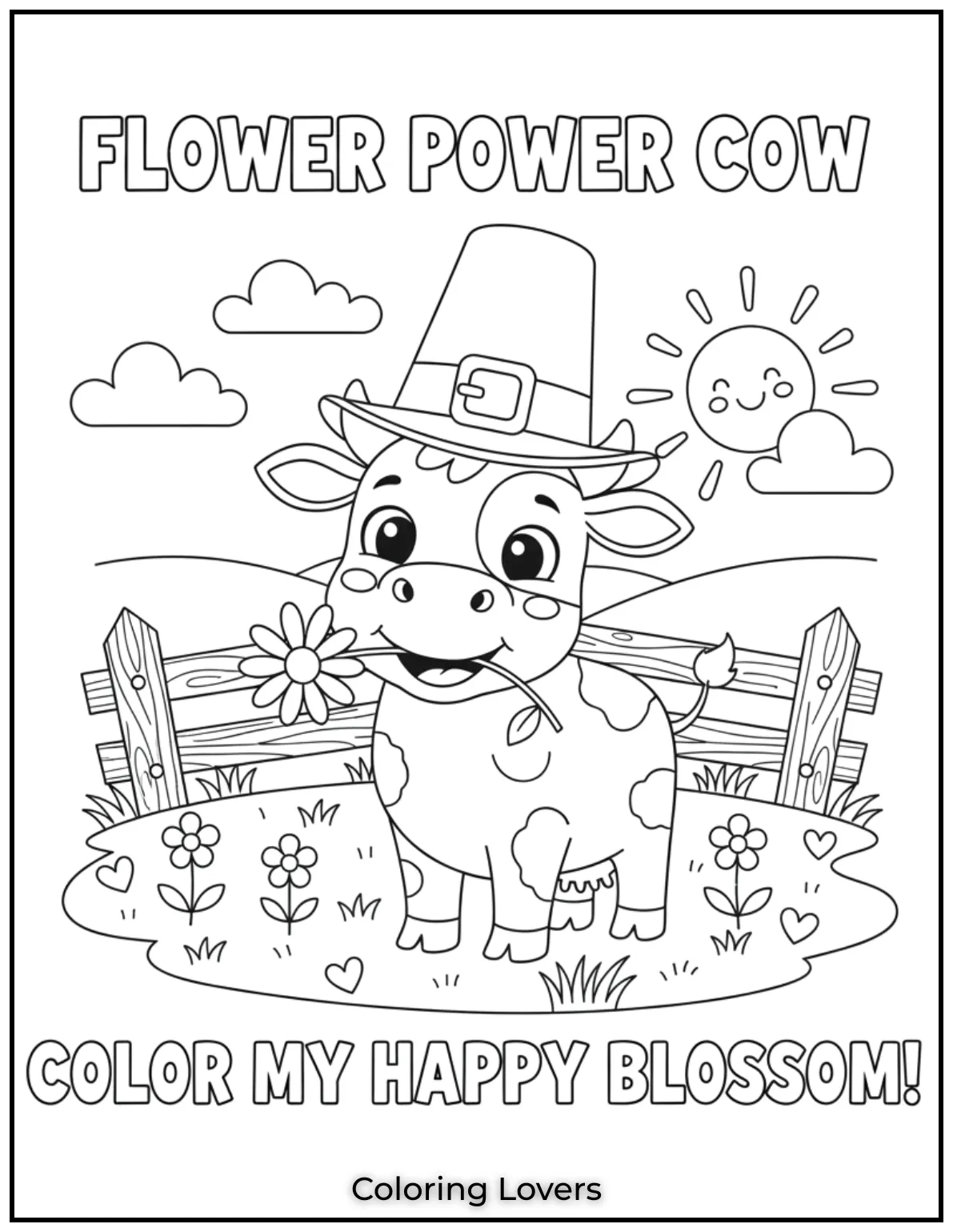 This adorable cow holding a flower in its mouth just makes me smile