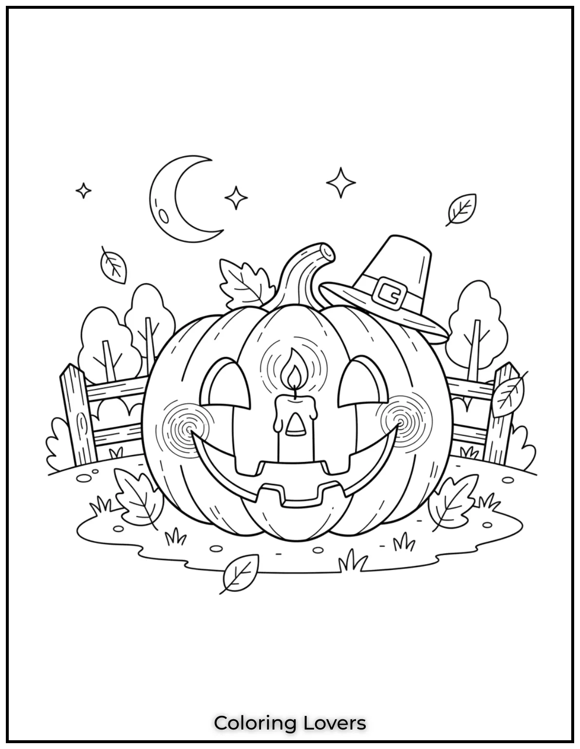 This glowing jack o lantern paired with a flickering candle creates such a cozy and calming vibe