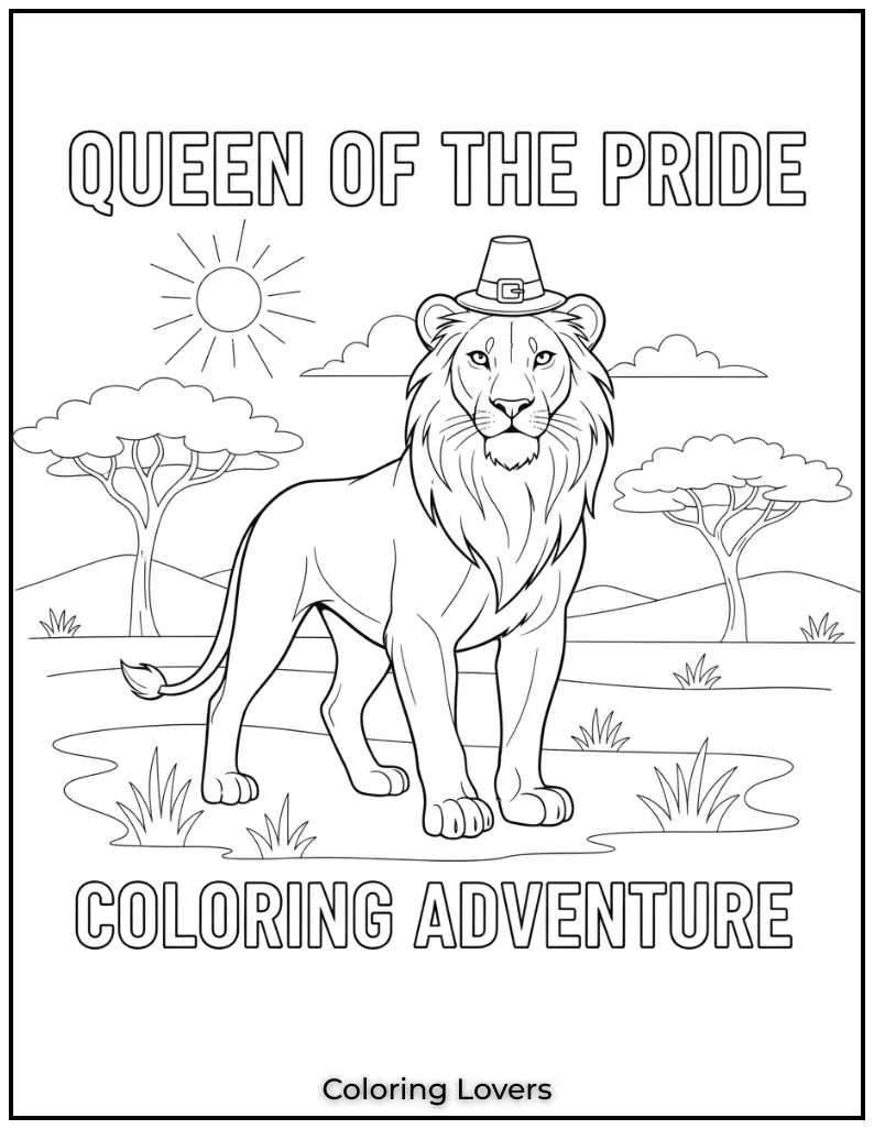 This lioness stands strong and graceful ready to lead her pride