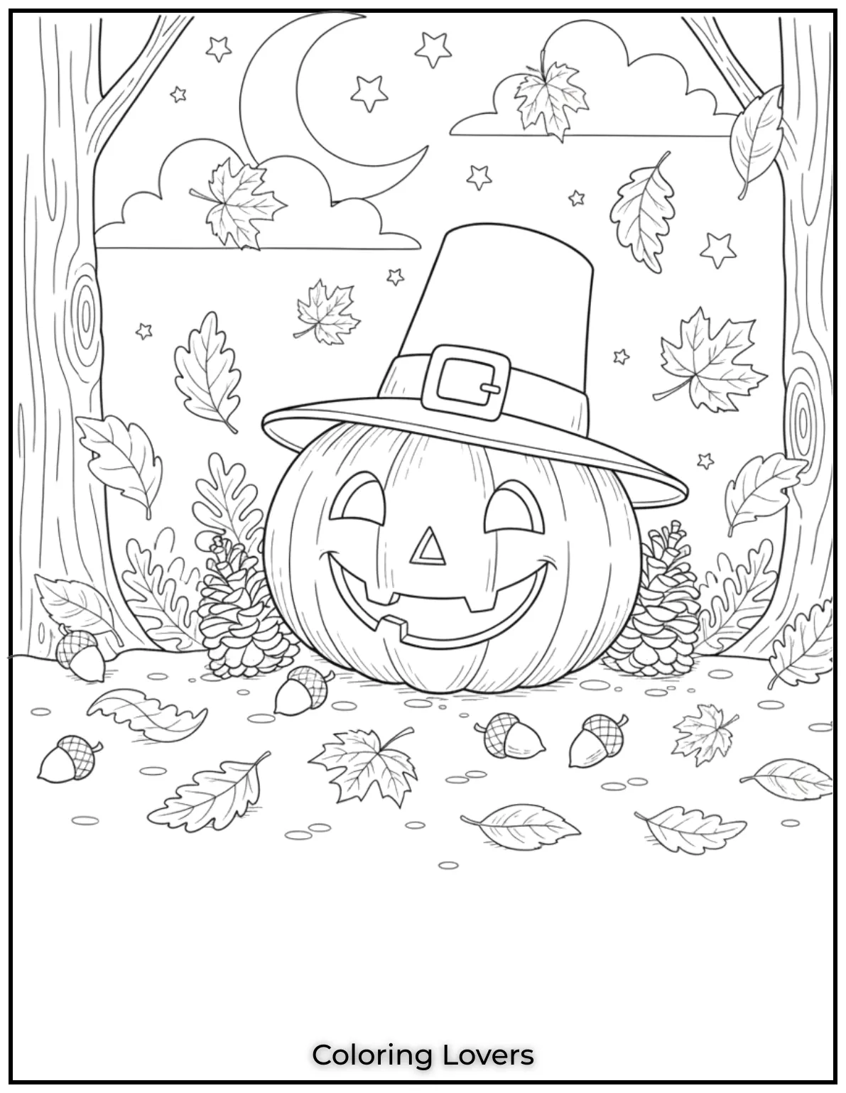 This pumpkin surrounded by falling leaves and pinecones feels so peaceful. I enjoyed creating this autumn scene full of natures little details