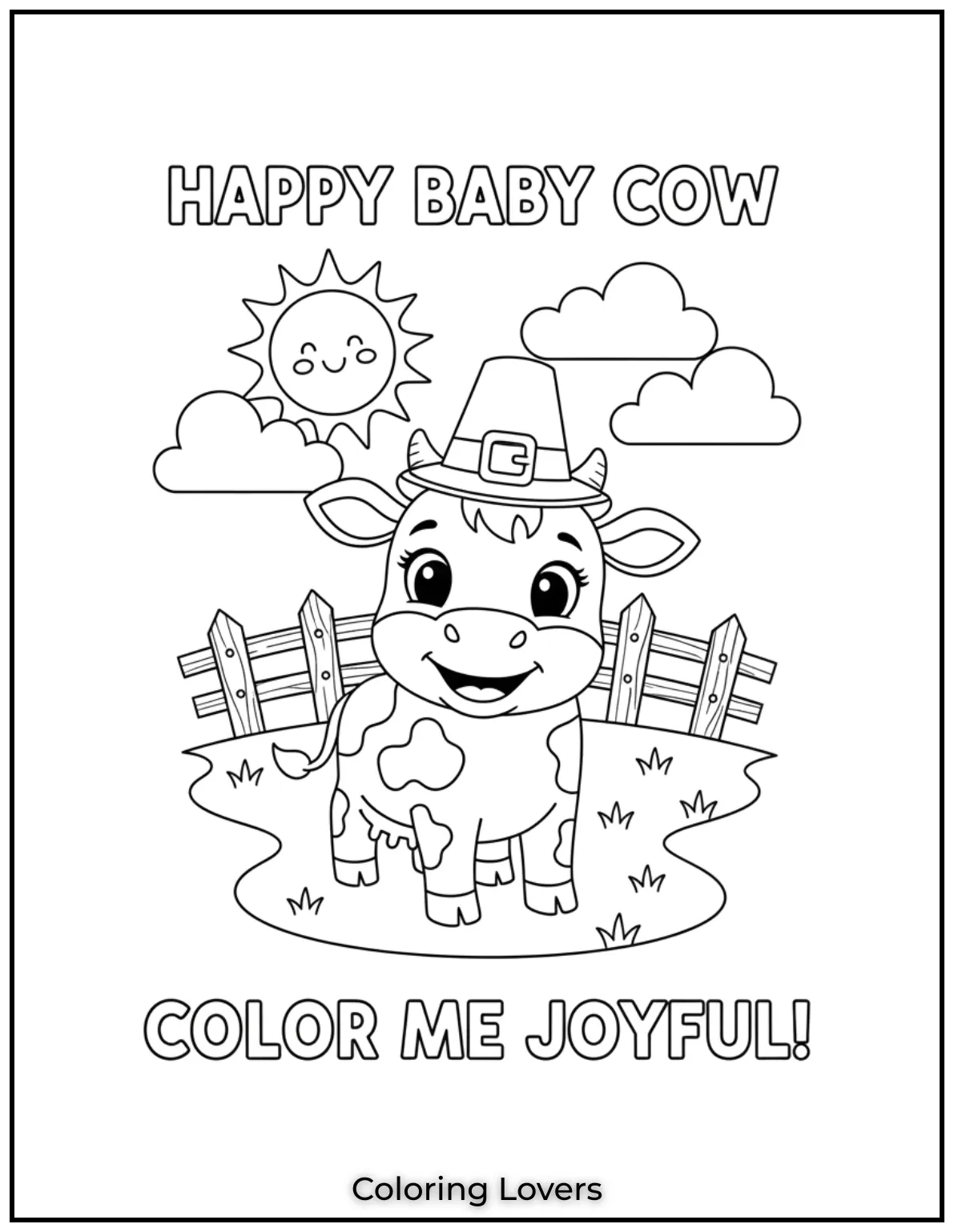 This smiling baby cow with its playful expression is just adorable