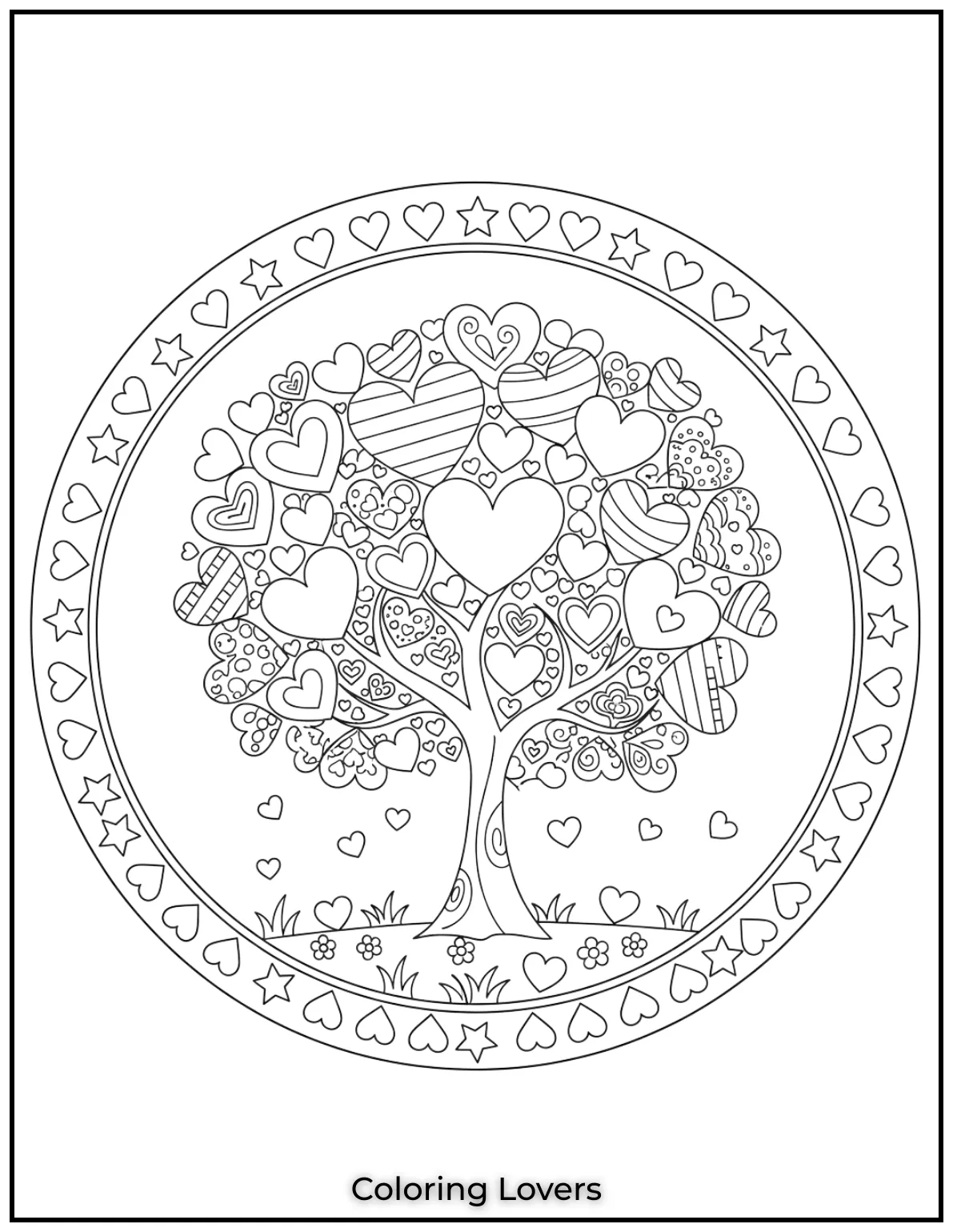 This tree of hearts is a reminder that love just like trees grows stronger with time