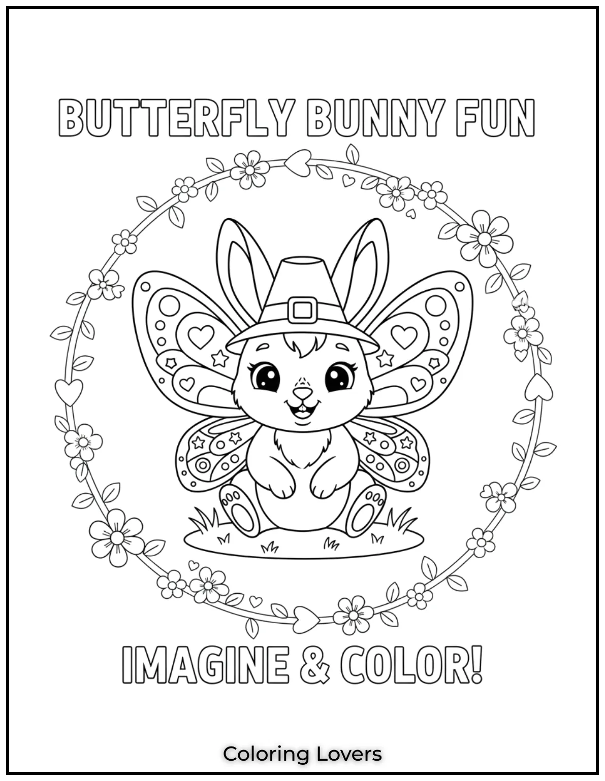 A playful baby rabbit with delicate butterfly wings lovely design.