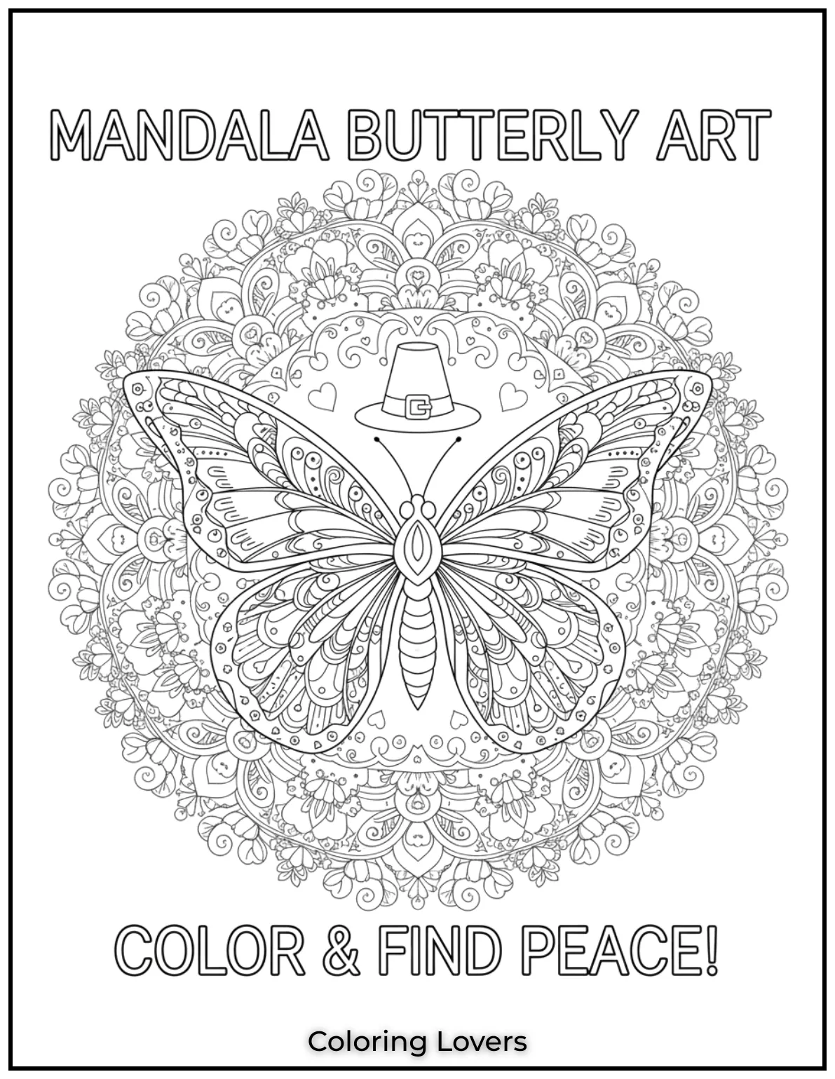 A stunning mandala butterfly design with intricate details.