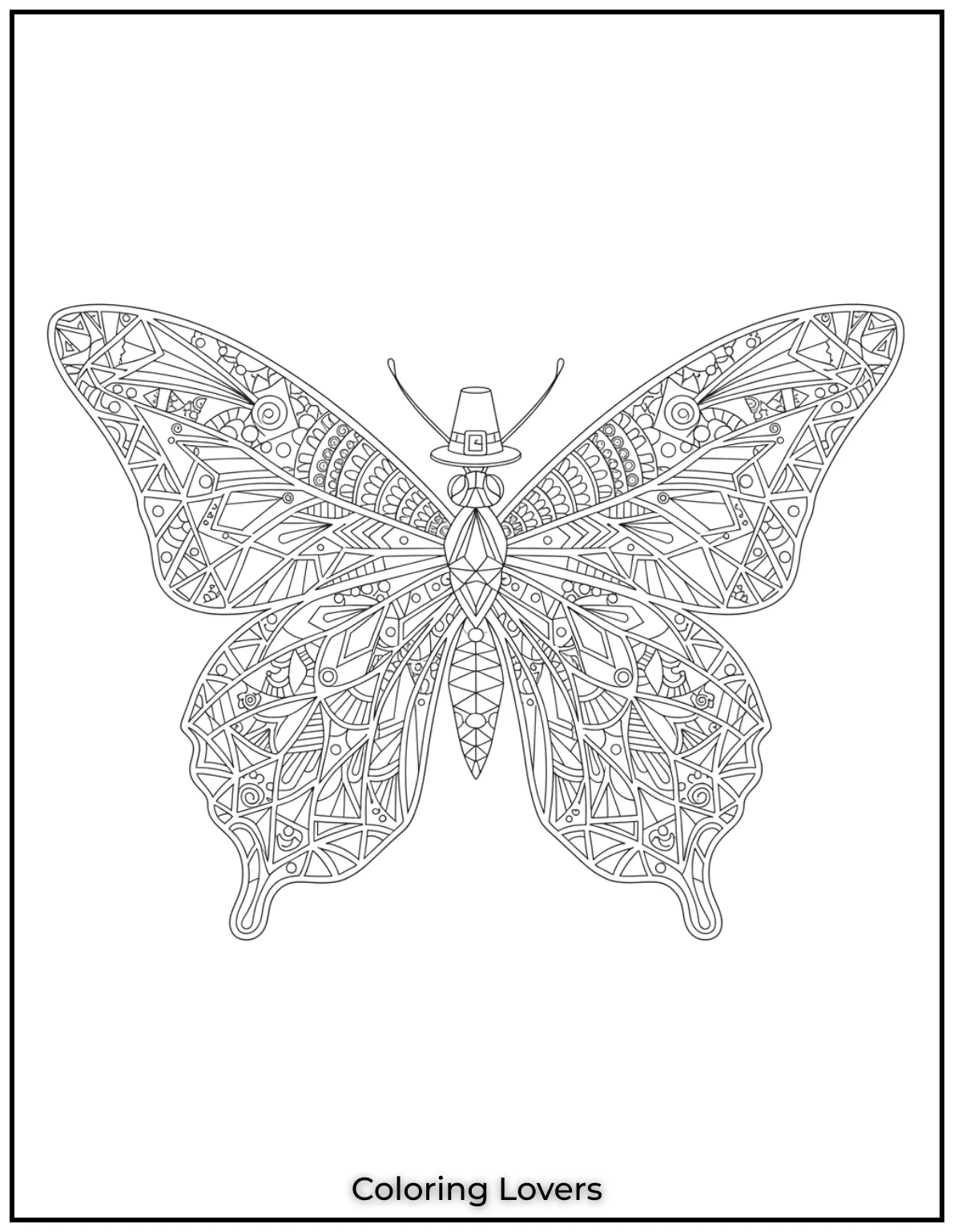 Modern and intricate butterfly design