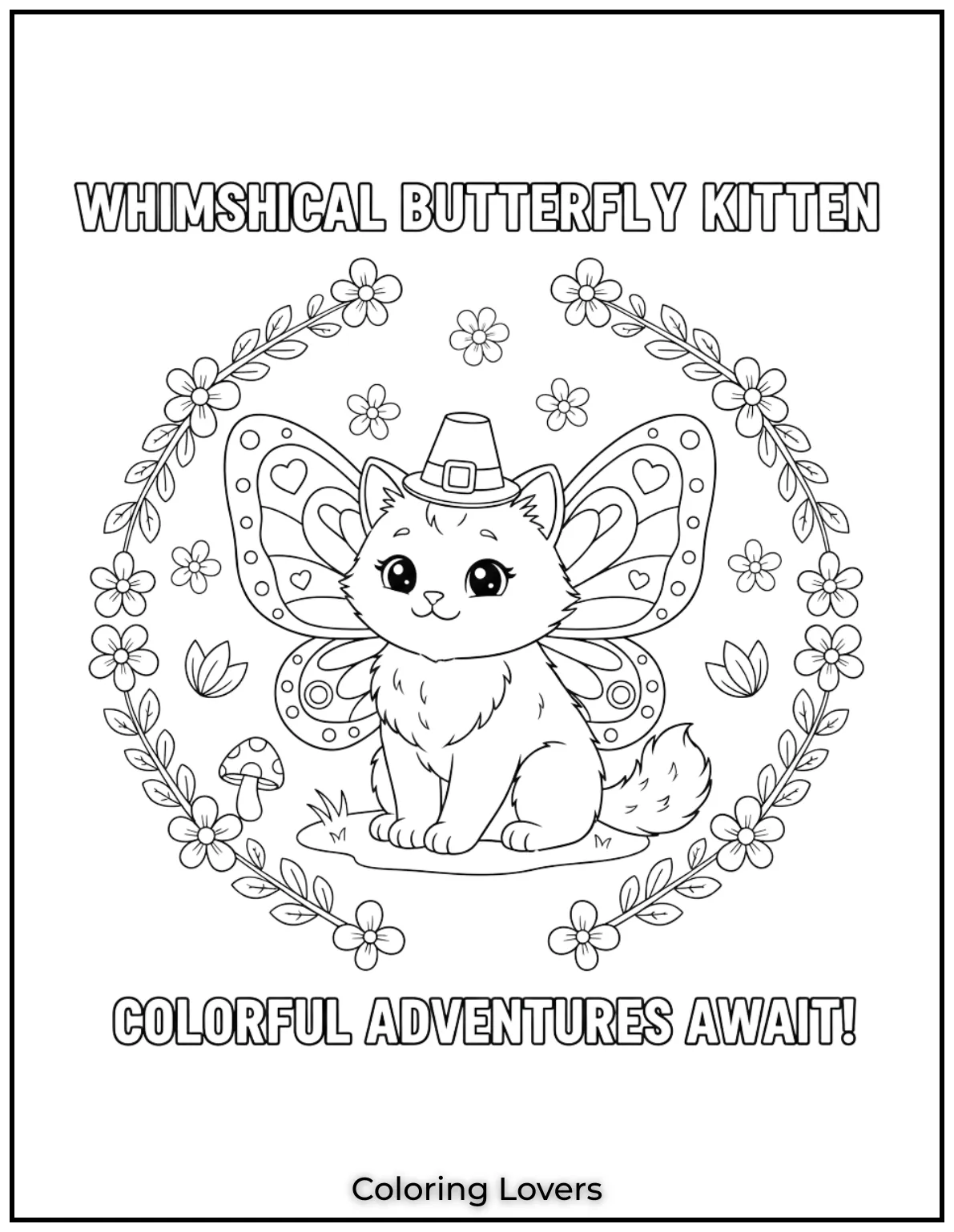 This fluffy kitten with butterfly wings is perfect for animal lovers 