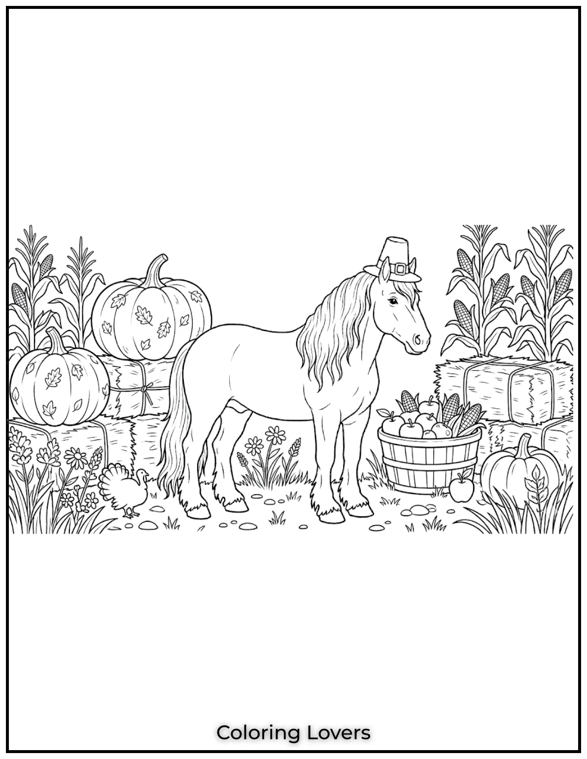 Beautiful Coloring Pages of Horses for Kids and Adults 39 Clydesdale Horse