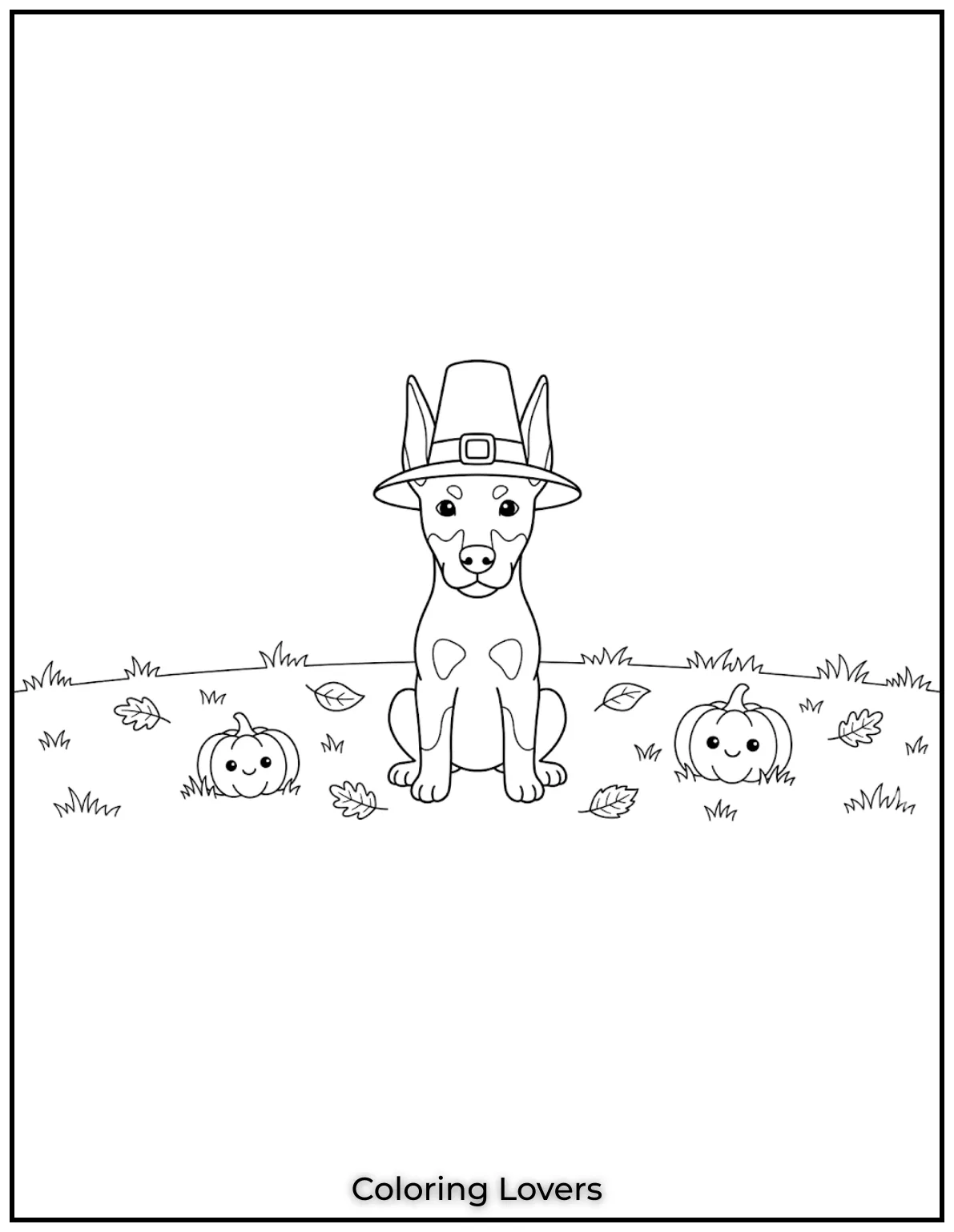 Doberman puppy simple sheet idea