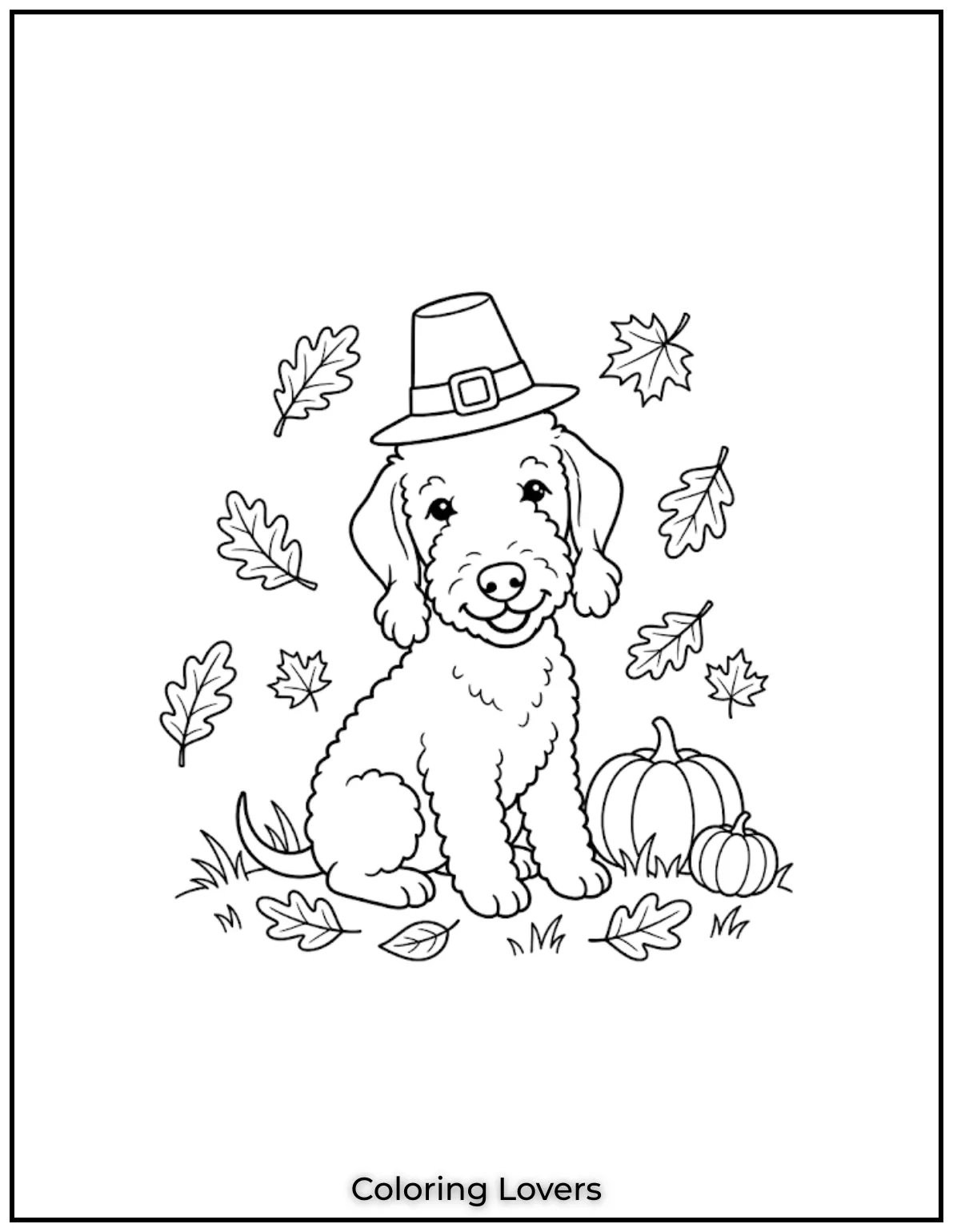 Happy German Shepherd puppy coloring page