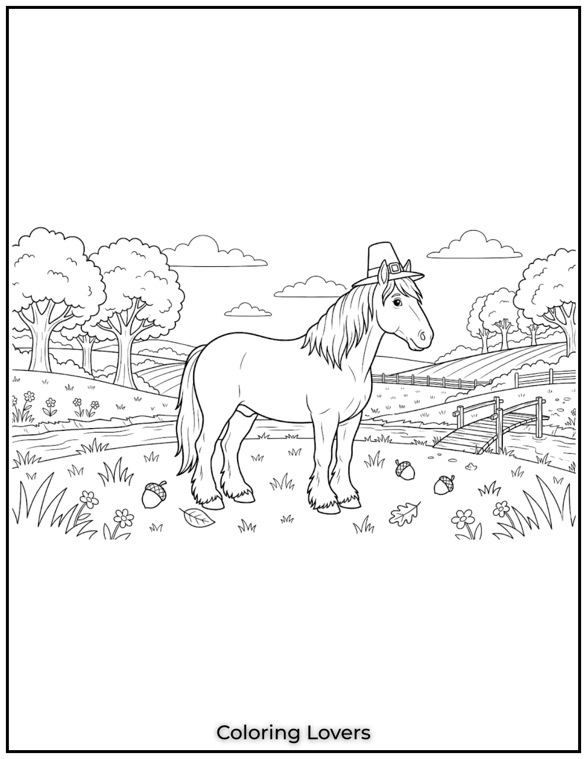 Beautiful Coloring Pages of Horses for Kids and Adults 43 Shire Horse coloring page