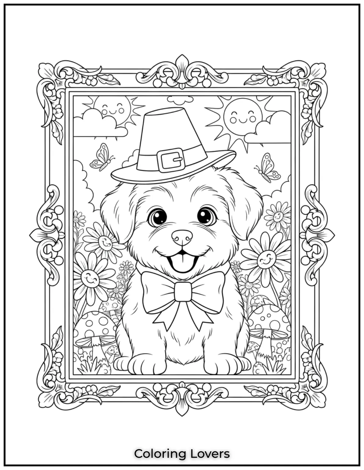 This adorable puppy in a bow tie
