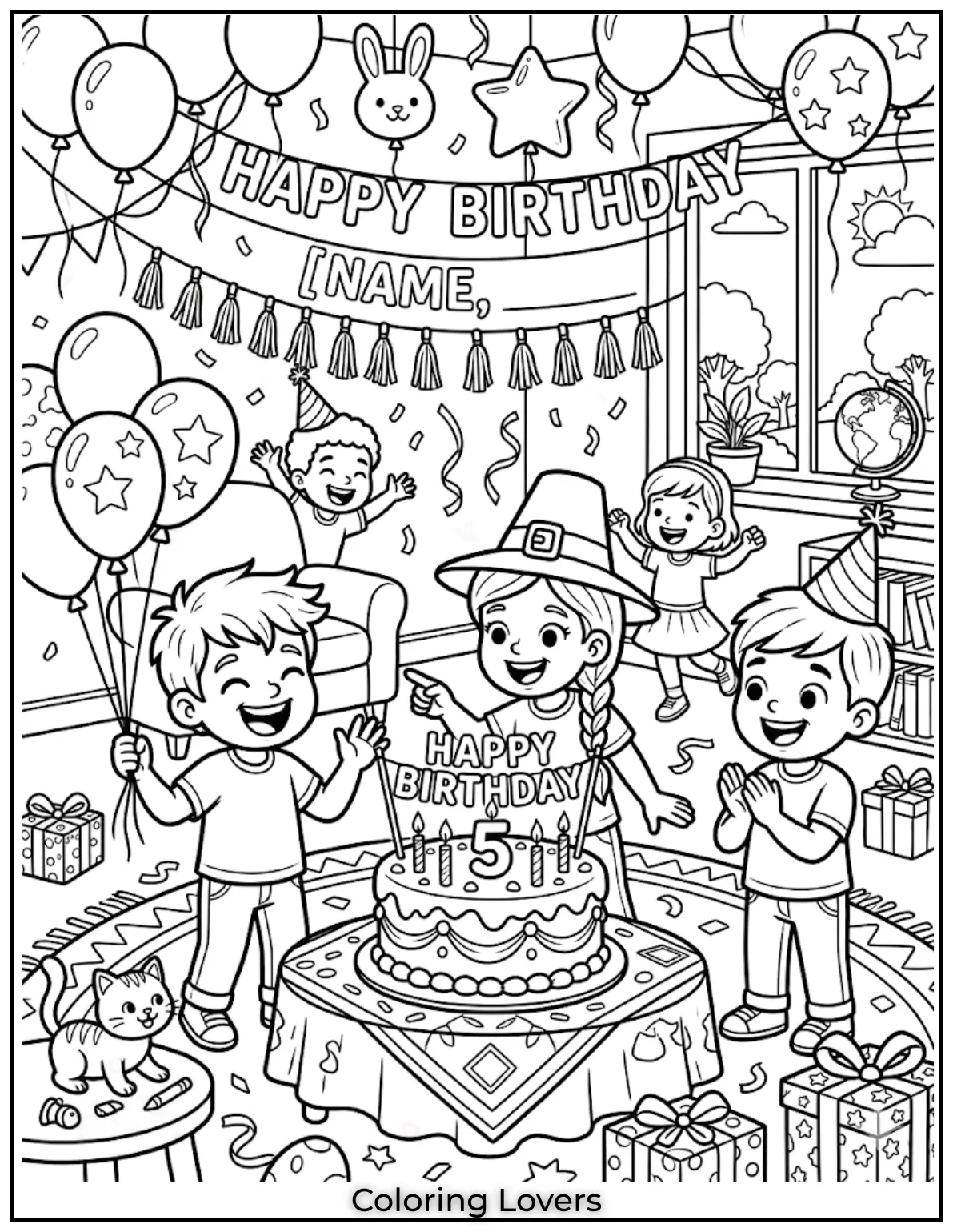 Cake, balloons, and zero rules about extra coloring—sounds like the perfect Thursday party.