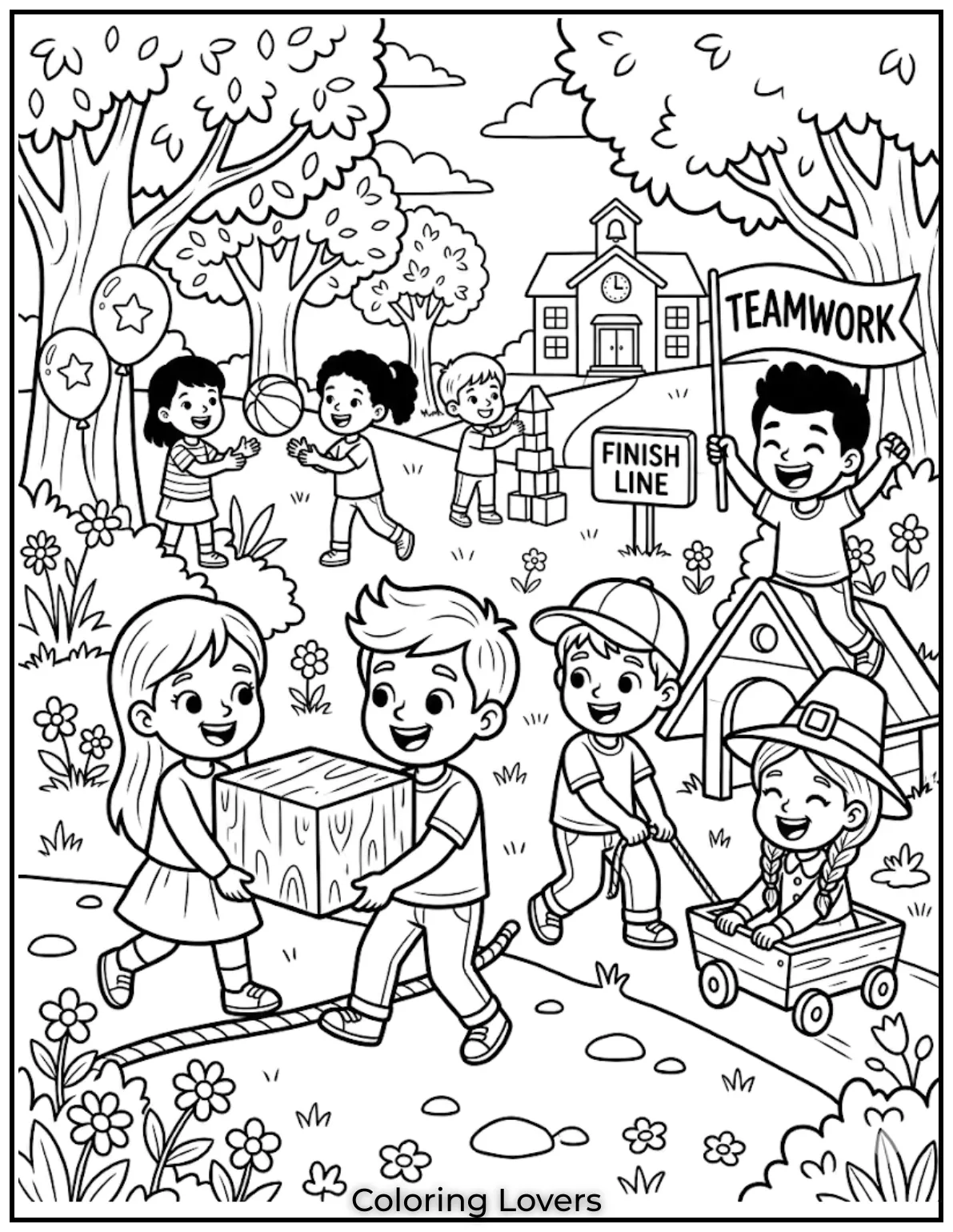 Because winning together (and coloring together) is way more fun than playing alone.