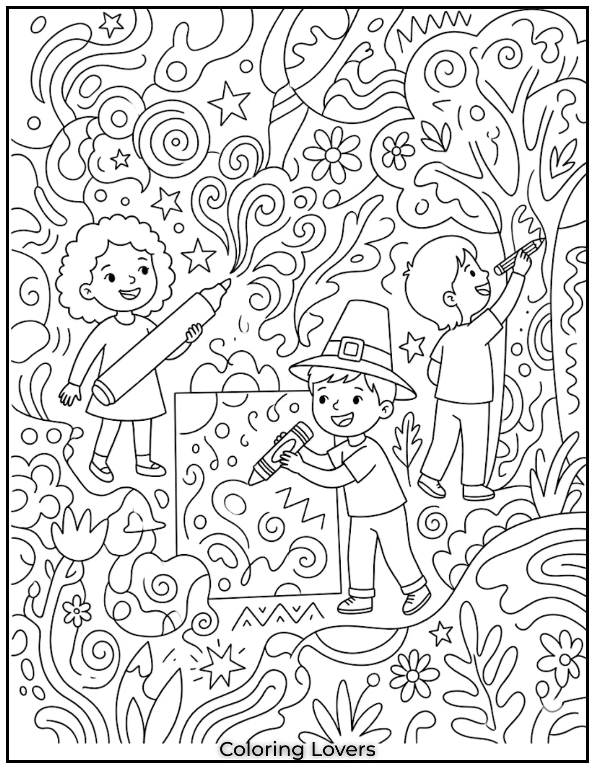 No rules, no limits—just colors going wherever imagination decides to take them.