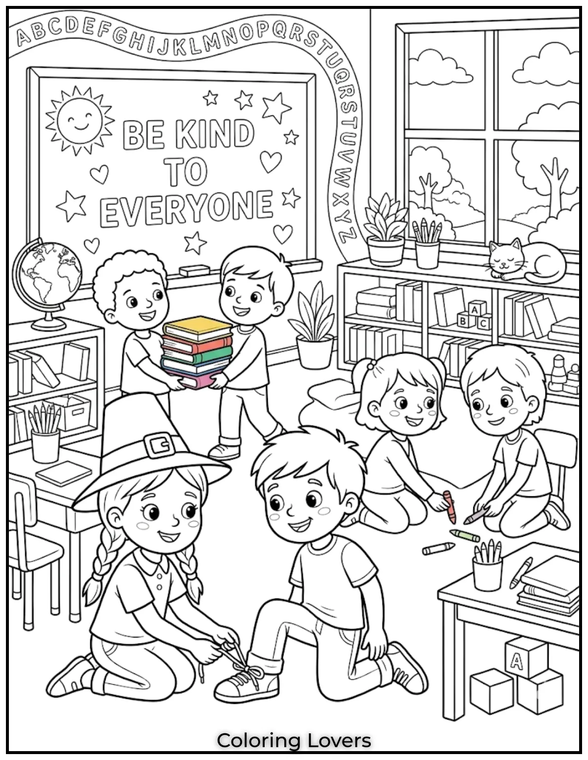 Little acts of kindness become big smiles in these sweet and meaningful coloring adventures.
