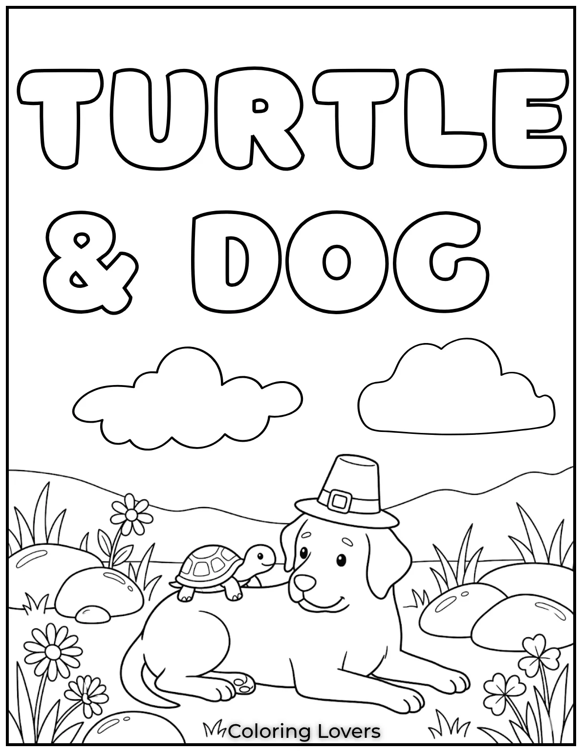 A kind dog and a curious turtle share a sweet moment