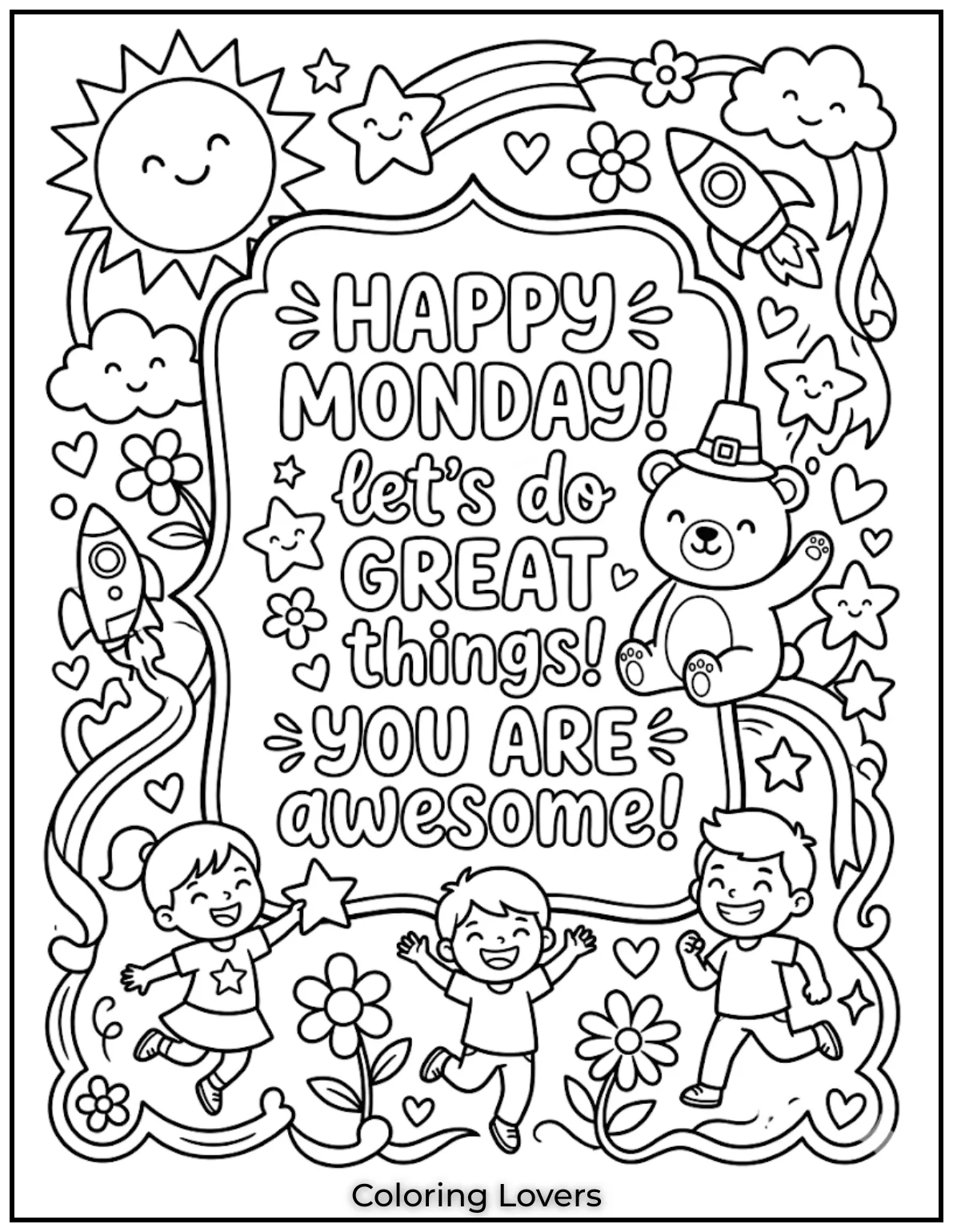 Simple Monday quotes with fun designs help kids feel inspired, confident, and ready to start week.
