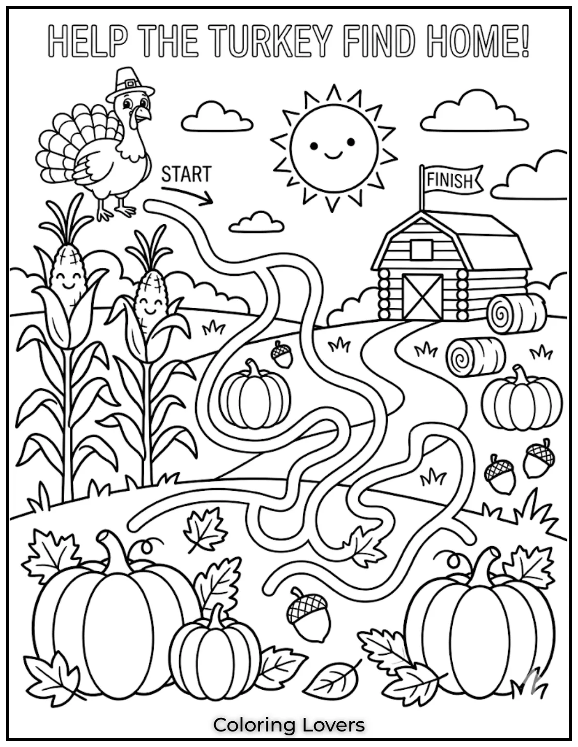 Simple mazes with coloring make problem-solving fun and keep kids engaged longer