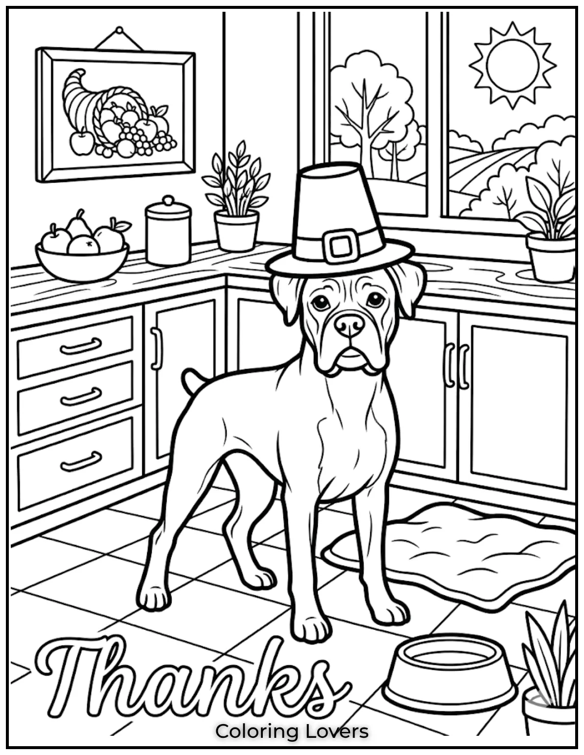 Strong and protective, this Boxer is full of quiet strength.