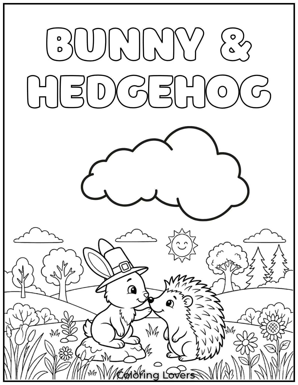 This bunny gently leaning in to meet the hedgehog really captures the beauty of unexpected friendships