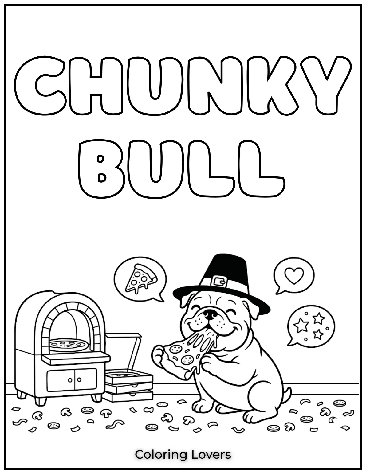 This chunky bulldog grabbed a slice of cheesy pizza