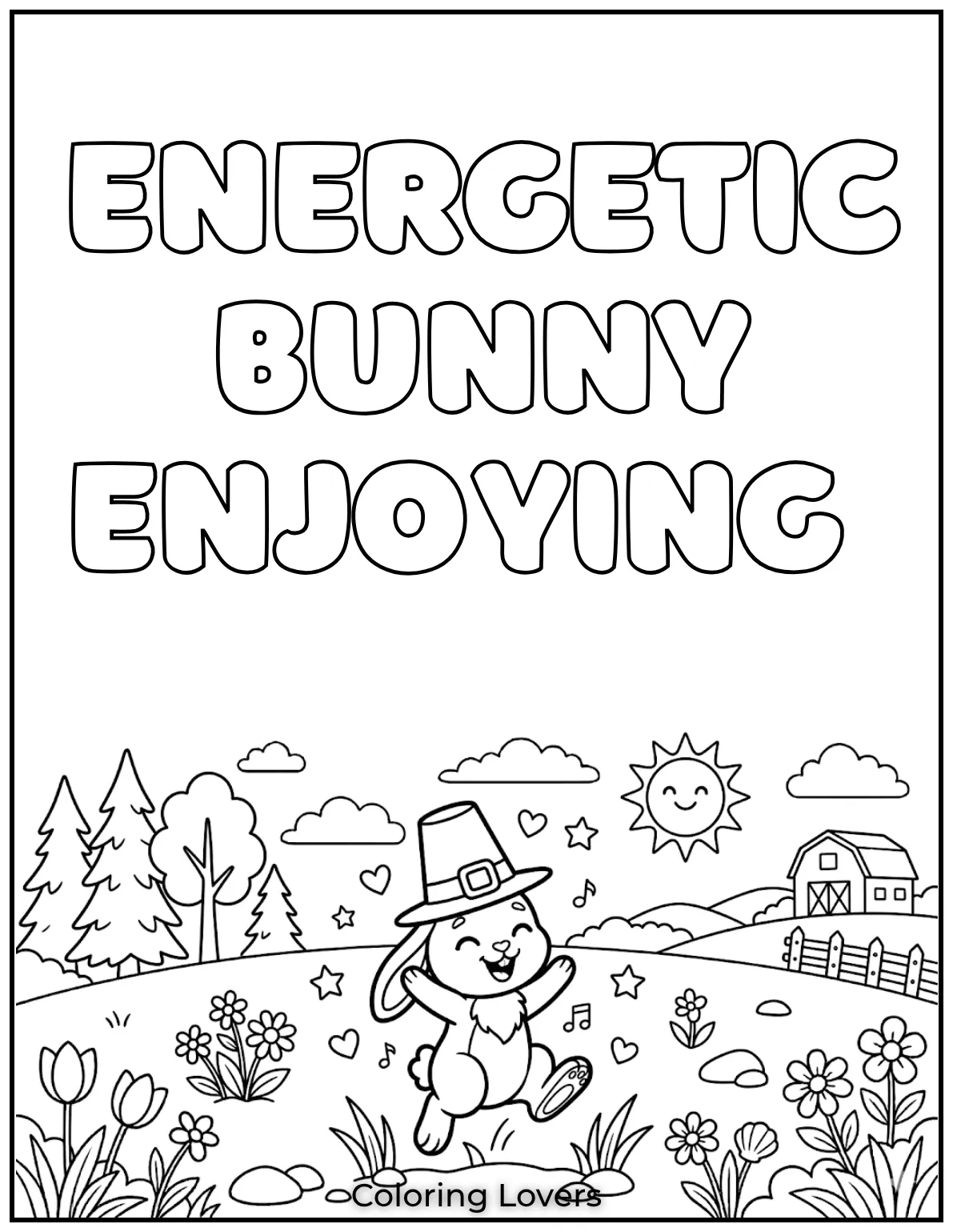 This energetic bunny is bouncing with joy