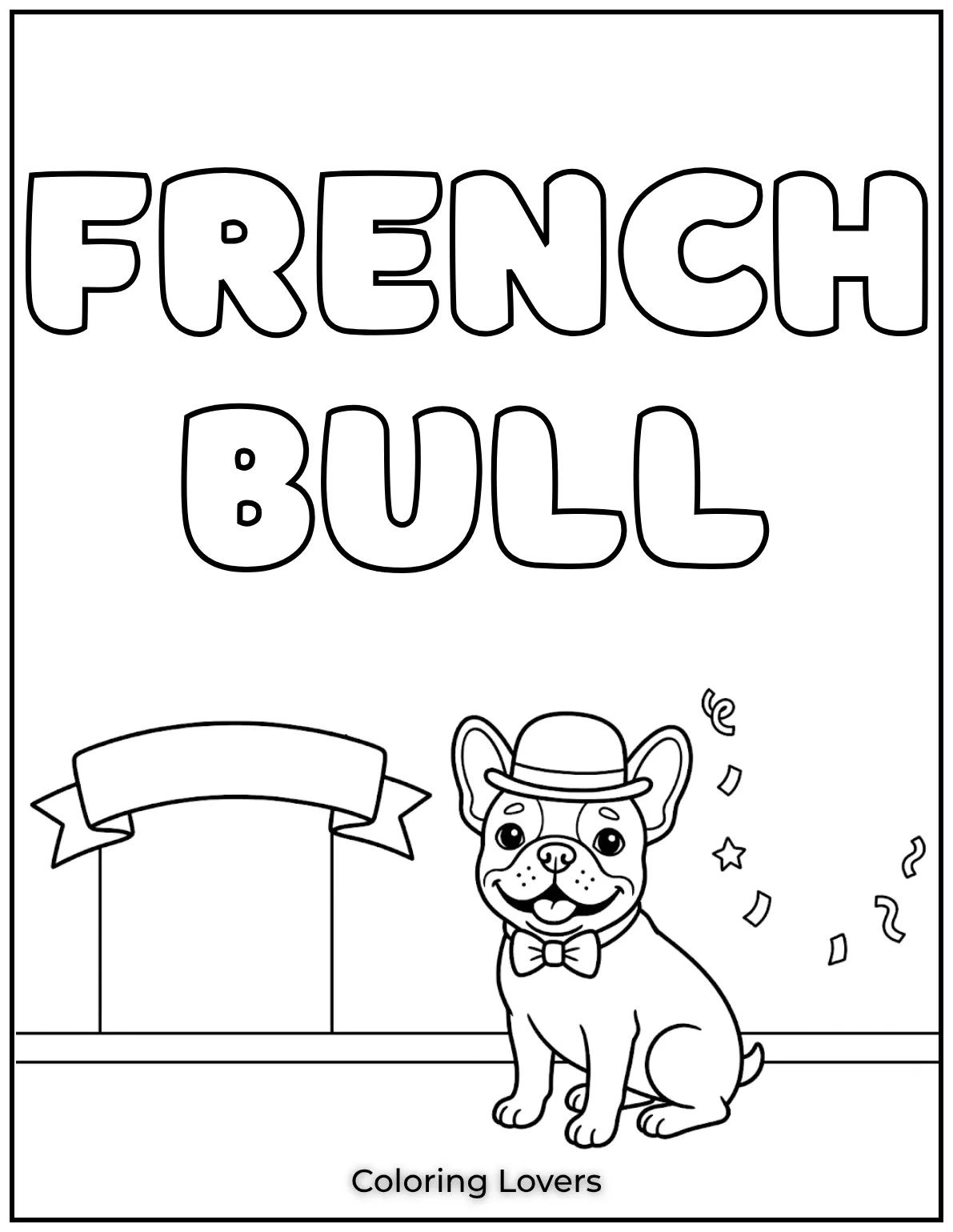 This little French Bulldog is all dressed up with a stylish bowler hat and bow tie.