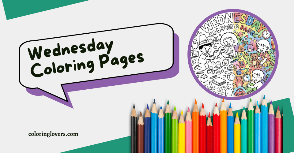 Wednesday Coloring Page