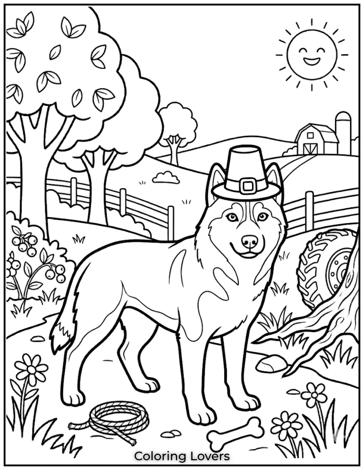 With its bright eyes, this Siberian Husky is full of spirit.